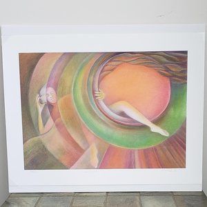 "Sunburst" an Original Abstract Print
